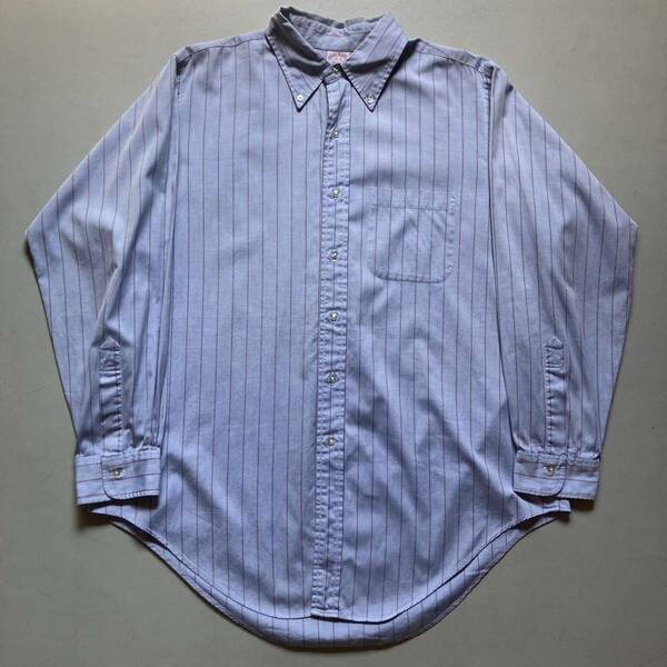 90s Brooks Brothers stripe shirt 90年代 ブルックスブラザーズ ストライプシャツ ボタンダウンシャツ 長袖シャツ 青ベース 