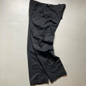 British army light weight trousers BLK color イギリス軍 ライトウエイトトラウザーズ 先染めブラック ミリタリー カーゴパンツ