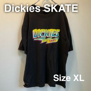 Dickies ディッキーズ スケート　ボード　Tシャツ　XL ブラック　黒　SKATE SK8 スケートボーディング　ビック