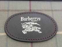 ■新品同様■ Burberrys バーバリーズ キャンバス×レザー チェック柄 ポーチ マルチケース 小物入れ ブラウン系 AM9817_画像9