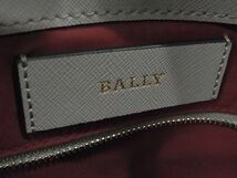 ■極美品■ BALLY バリー レッドライン レザー トートバッグ ハンドバッグ ショルダー 肩掛け レディース グレージュ系 AQ2847_画像10