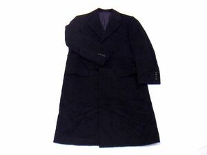 ■美品■ BELLMORE ベルモーレ カシミヤ100％ ロングコート アウター 上着 表記サイズA170 洋服 メンズ ブラック系 CA6366Qオ