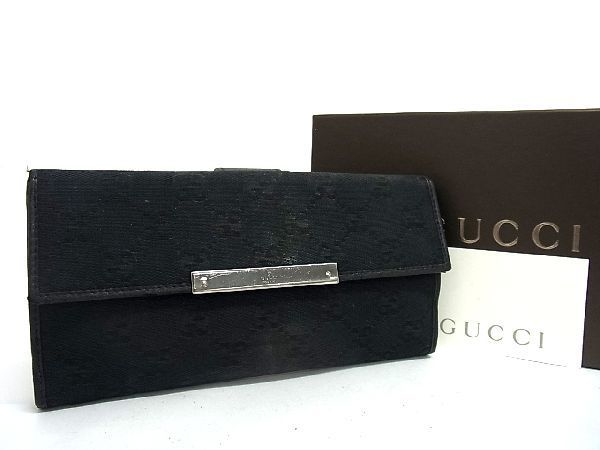 Yahoo!オークション -「gucci グッチ ggキャンバス二つ折り財布