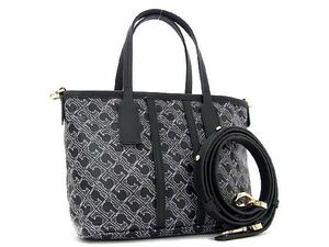 # new goods # unused # GHERARDINI Gherardini PVC× leather total pattern 2WAY handbag shoulder lady's black group × brown group AR1561