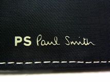 ■新品■未使用■ PS Paul Smith ピーエスポールスミス M2A-5321 ポリエステル スマイル 二つ折り 財布 ウォレット ブラック系 BG1597_画像5