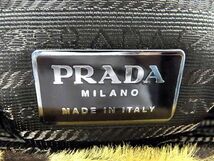 1円 ■美品■ PRADA プラダ ハラコ レオパード ハンドバッグ トート レディース ブラウン系 AR7331_画像6