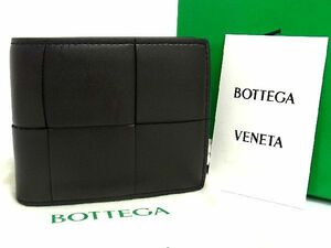 ■ Красивые товары ■ Bottega veneta bottega veneta cassetto кожа Bi -Fold Wallet Wallet кошелек мужской темно -коричневый AQ3578