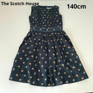 The Scotch House　ノースリーブワンピース　花柄　140cm