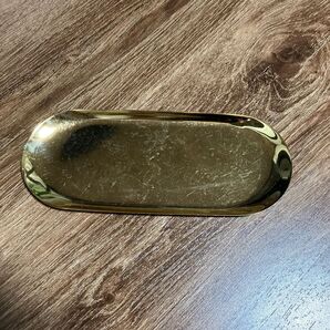 ゴールド ピカピカの金色のお皿 キャッシュトレイ 小物入れ ジュエリートレイ