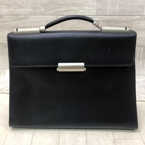 中古 MANDARINA DUCK マンダリナダック ビジネスバッグ レザー ハンドバッグ ブラック