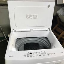 保管品 美品 直接引き取り◎ TOSHIBA 東芝 全自動洗濯機 AW-10M7 洗濯 脱水10kg ピュアホワイト 上開き_画像3