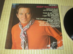 美盤 ANDY WILLIAMS アンディ・ウィリアムス HONEY スカボロー・フェァを歌う 米 LP ニック・デ・カロ Nick De Caro ビートでジャンプ