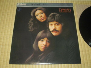 ドーン・グレーテスト・ヒット DAWN GREATEST HITS 国内 LP 帯付き TONY ORLANDO トニー・オーランド 幸せの黄色いリボン ノックは3回 他