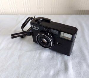 ★KONICA コニカ EF3D AUTO DATE カメラ HEXANON 35mm F2.8 レンズ●ブラック