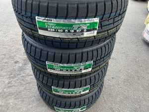 2023 year made 4 pcs set stock equipped domestic production Toyo Tire winter Tranpath TX 235/50R18 235/50-18 97Q new goods studless 