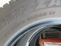 冬1496 ブリヂストン BLIZZAK VL1 155/80R14 88/86N LT 2021年 スタッドレス 中古 4本 ♪ BRIDGESTONE ブリザック_画像6