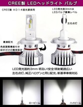 〓超爆光PIAA同等/IPF 72w クラウン ハイエース200系100系KDH/TRH CREE LED H4 Hi/Lo ショートバルブ6500K LEDヘッドライト 車検対応_画像2