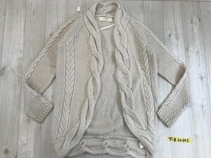 〈送料全国一律〉ZARA KNIT ザラニット レディース ケーブルカーディガン M ベビーピンク