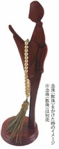 数珠 かけ 合掌念珠かけ 高さ29.5ｃｍ けやき色 漆塗 女性 仏具 和風 着物 誕生日 敬老の日 お歳暮 お中元 クリスマス 父の日 母の日_画像3