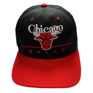 ビンテージ 90s NBA シカゴブルズ スナップバック キャップ 帽子 アメリカ古着 サイズ フリー