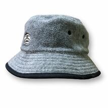 送料370円　90s OLD stussy HAT オールドステューシー　ステューシー　リバーシブル　バケットハット　フリースハット　紺タグ　L/XL_画像4