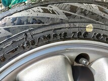 中古　スバルサンバーディアスワゴンTW1/TW2純正アルミホイール＆165/70R13 IG70 2022年製 ４本セット_画像2