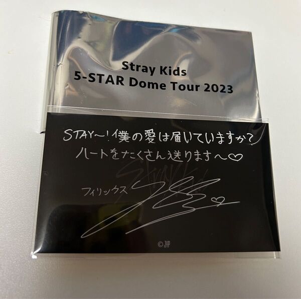 値下げしました！Stray Kids スキズ フィリックス メッセージカード メセカ 5star