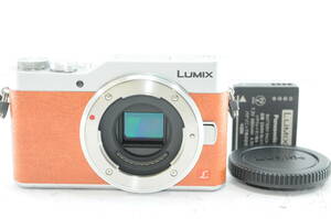 ★特上品★ パナソニック Panasonic LUMIX DC-GF9 ボディ オレンジ ★完動品 ★バッテリーのみ ＃9011