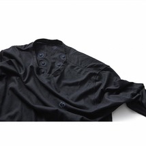 コラントッテ/Colantotte RESNO MAGNE リカバリーシャツ ロング ブラック 磁気ウェア 選べる4サイズ AJCJA_画像3