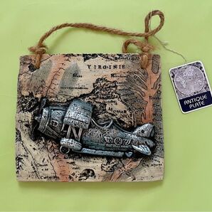 アンティーク 飛行機プレート