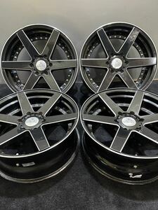 LUGTEC 20 -inch 8J +32 139.7 6H aluminium wheel 4ps.@ Hiace bla poly- reverse-zori (1-D477)