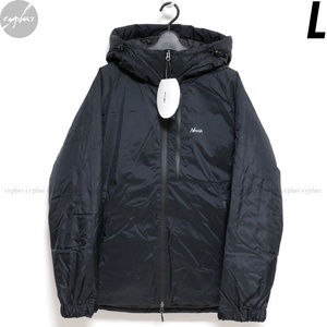 L 新品 NANGA AURORA DOWN JACKET ブラック 定価45,100円 ナンガ オーロラ ダウン ジャケット パーカー フーディ ブルゾン 黒 N1AJBK