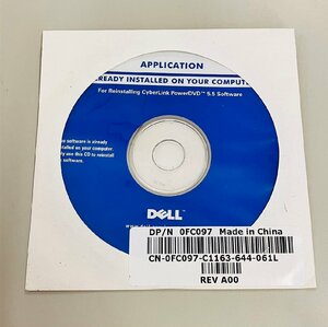 2YXS697★現状品★Dell アプリケーション for Reinstalling CyberLink PowerDVD 5.5 Software