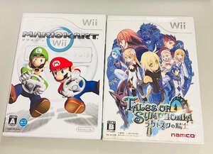 2YXS855★現状品★wii ソフト　マリオカート＆テイルズ オブ シンフォニア　ラタトスクの騎士 2点セット