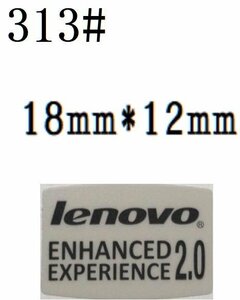 313# 【Lenovo　ENHANCED　EXPERIENCE2.0】エンブレムシール　■18*12㎜■ 条件付き送料無料