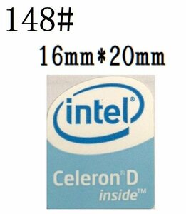 148# 【Celeron D】エンブレムシール　■16*20㎜■ 条件付き送料無料