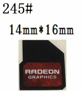 245# 【RADEON 】エンブレムシール　■14*16㎜■ 条件付き送料無料