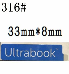 316# [Ultrabook ] эмблема наклейка #33*8.# условия имеется бесплатная доставка 