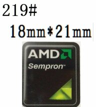 219# 【AMD Sempron】エンブレムシール　■18*21㎜■ 条件付き送料無料_画像1