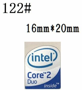 122# 【Core2 Duo】エンブレムシール　■16*20㎜■ 条件付き送料無料
