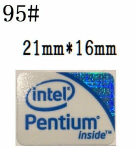 95# 【pentium】エンブレムシール　■21*16㎜■ 条件付き送料無料