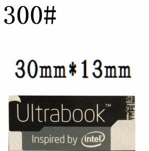 300# 【Ultrabook 】エンブレムシール　■30*13㎜■ 条件付き送料無料