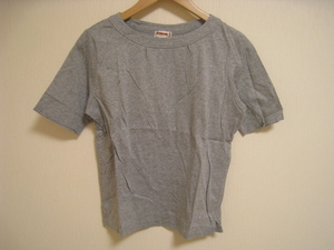 McGREGOR マックレガー Tシャツ 半袖 刺繍/裾 無地 サイドスリット グレー サイズL 