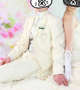 え⑫Noirウエディング新郎用衣装メンズフォーマル高級タキシードABLサイズ結婚式