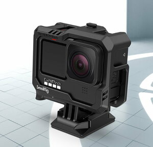 【送料無料】GoPro12/Gopro11/Gopro10/GoPro9対応　保護ケース　電池カバー付　後方全面開き型　保護ハウジング オプションマウント有