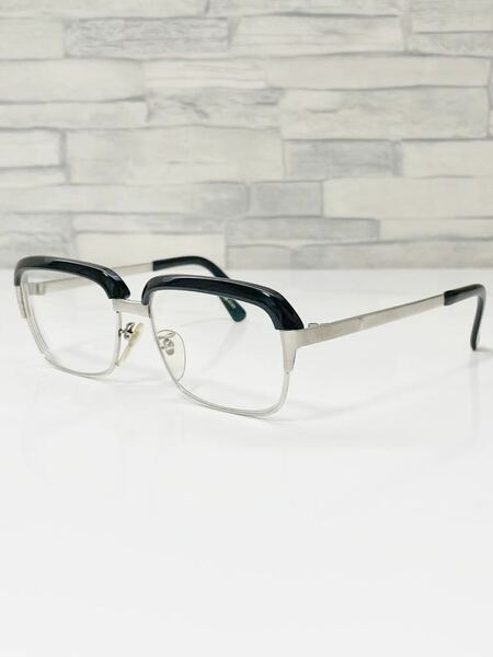 希少品 Opant 2100 サーモントブロー ブラック×シルバー 眼鏡 良品