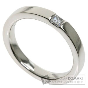HARRY WINSTON Harry Winston Princess cut diamond wedding ring ring * ring platinum PT950 lady's used 