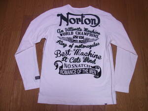 239-3/Norton/ノートン/長袖Tシャツ/XXL/ホワイト/ビッグサイズ