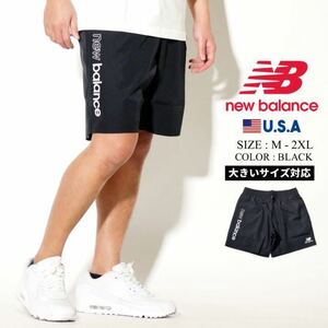  New balance new balance great popularity stylish Logo 2021 year made shorts short pants shorts 2XL black black beautiful goods MS01511