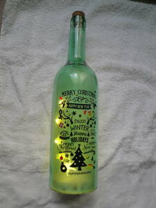 キーストン クリスマス HAPPY LED ボトル グリーン 未使用品